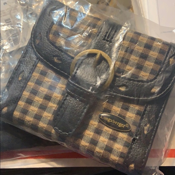 COPY - COPY - COPY - BN Longaberger Sm Purse Wallet khak… - Picture 2 of 3